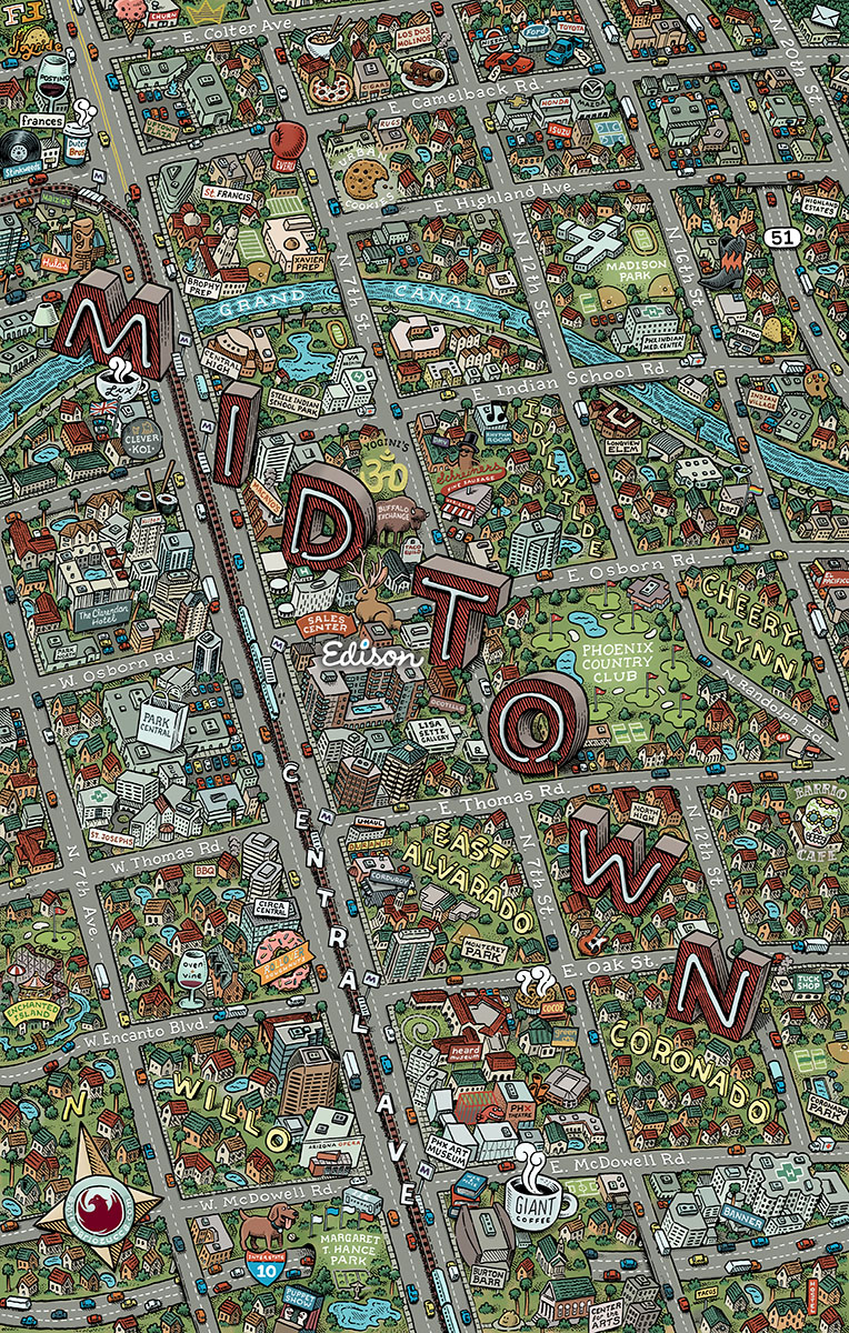 Phoenix Midtown Map